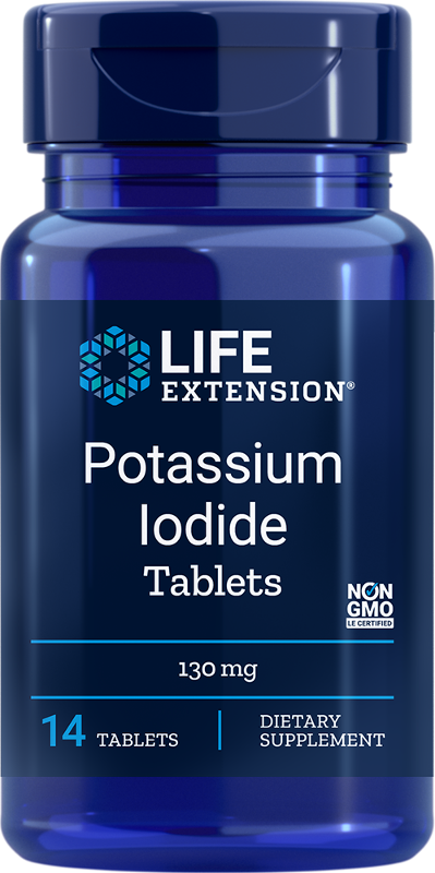 
Potassium Iodide Tablets , 130 mg, 14 vegetarian tablets
