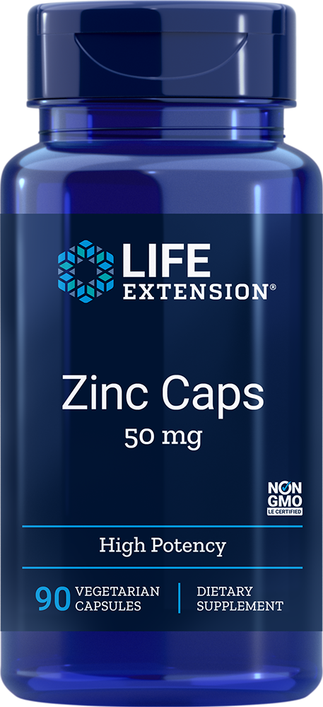 
Zinc Caps, 50 mg, 90 vegetarian capsules