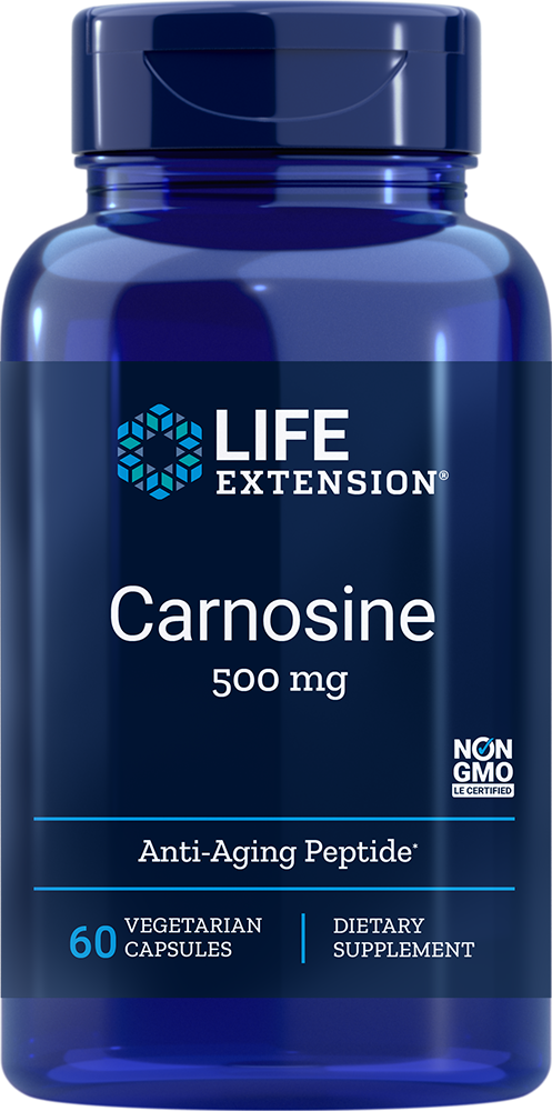 
Carnosine, 500 mg, 60 vegetarian capsules