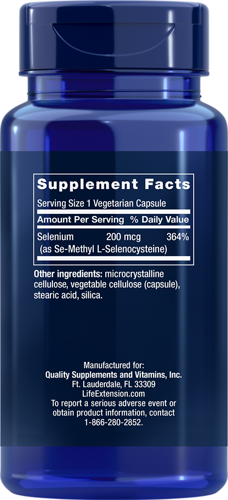 
Se-Methyl L-Selenocysteine, 200 mcg, 90 vegetarian capsules