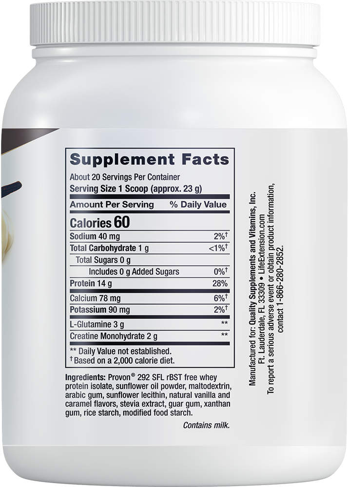 
Wellness Code® Advanced Whey Protein Isolate (Vanilla), 454 grams